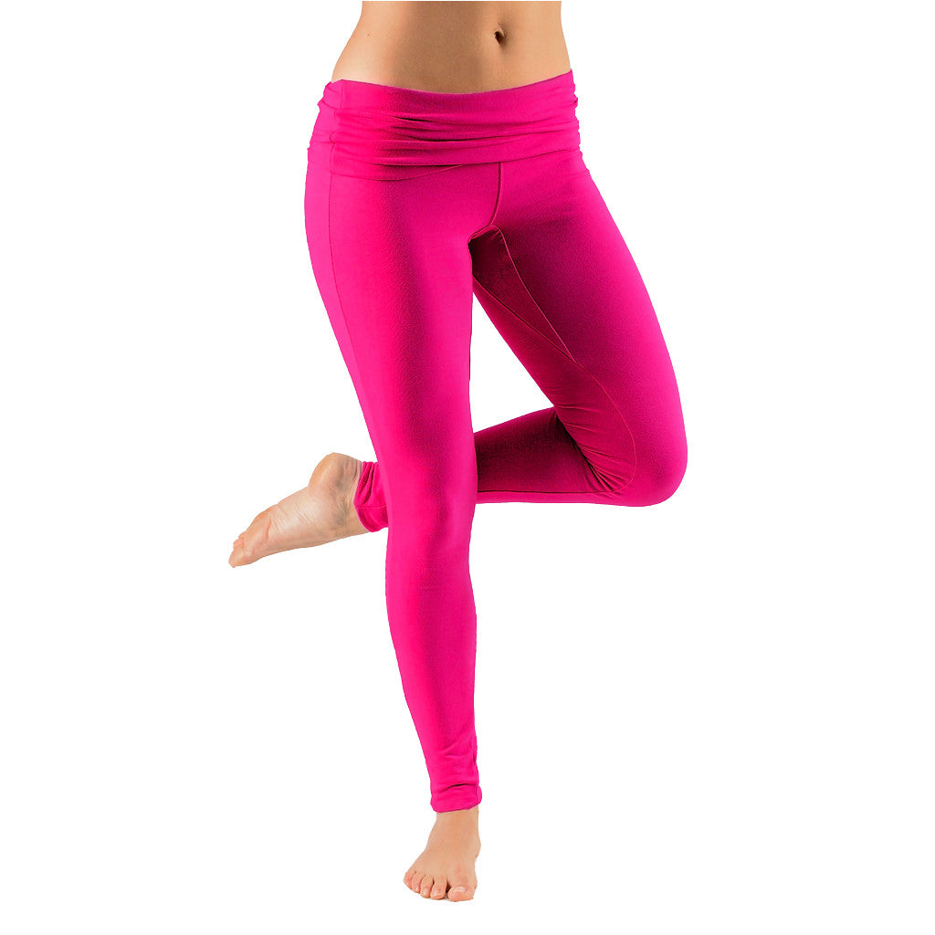Mini Fold Over Waist Leggings | Organic Yoga Clothes | Gossypium