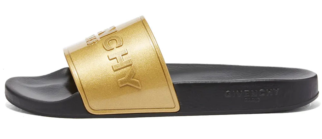 Givenchy Gold Logo Slides – LEGENDGANG