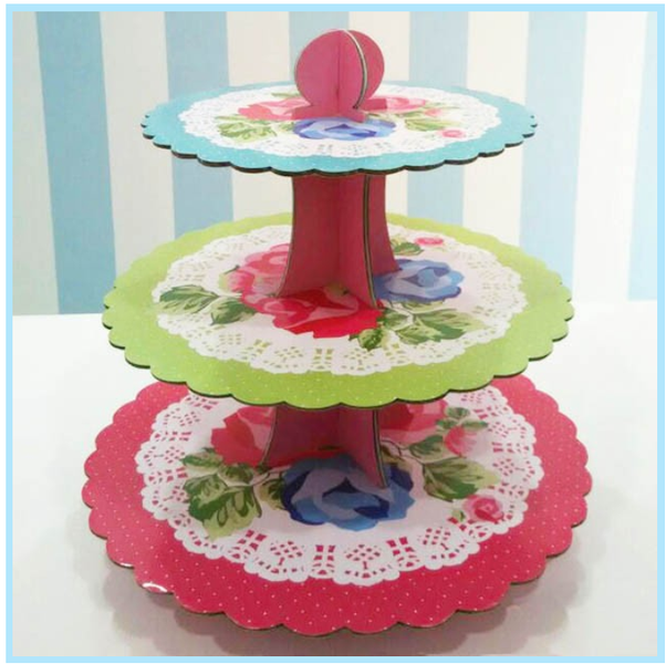 Paper Cupcake Stand 07 Papamama Sg