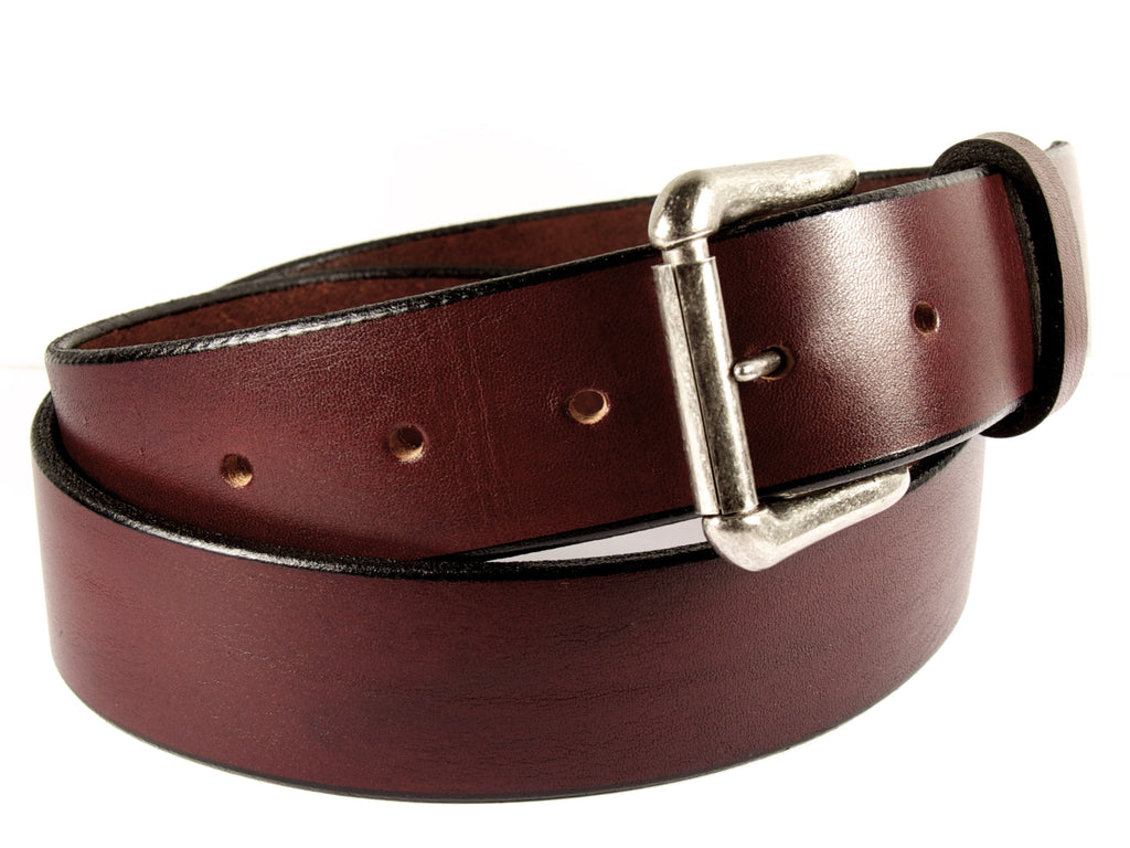 brown leather belt gold buckle
