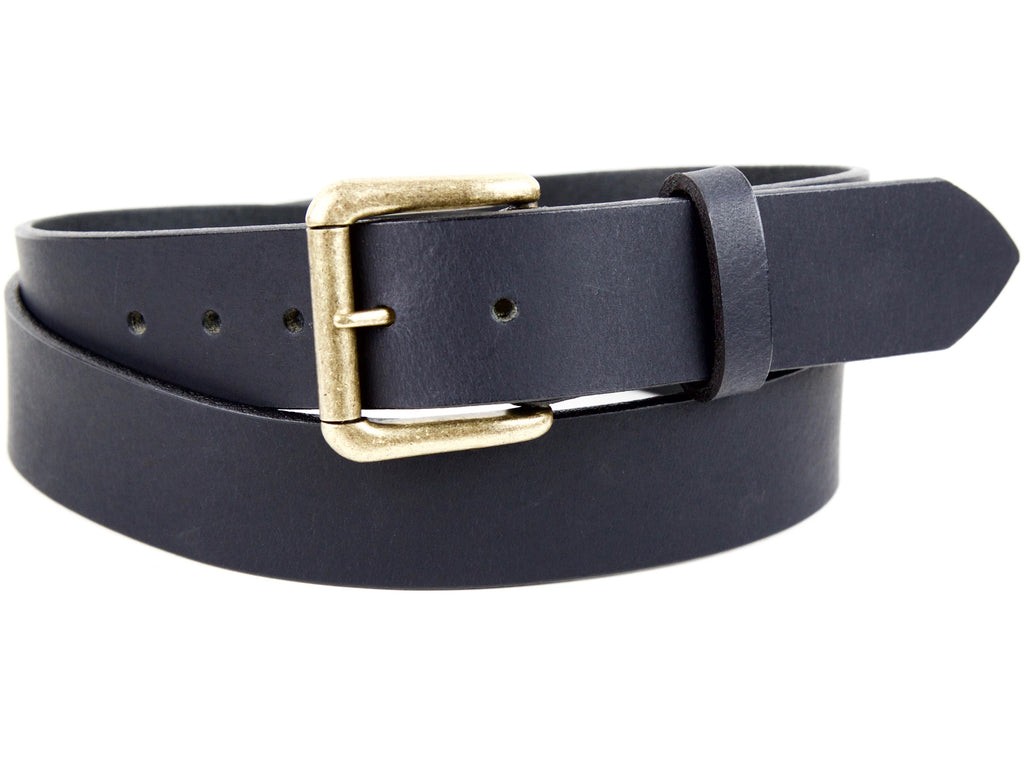 Matte Black Leather Belt | Made in Seattle | Marakesh Leather