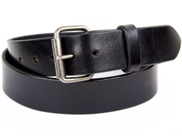 Heavy Duty Black Leather Belt | Made in Seattle | Marakesh Leather