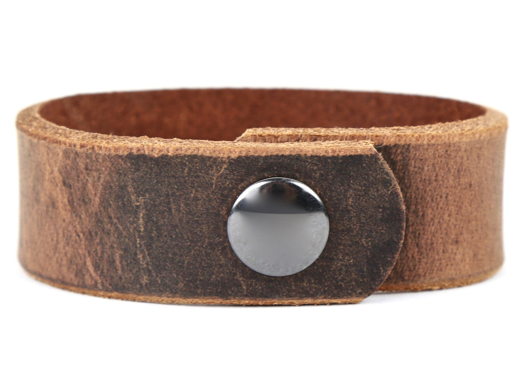 Sandstone Leather Wristband – Marakesh Leather