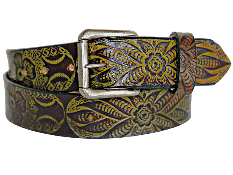 Wildflower Leather Belt | Marakesh Leather