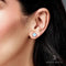 Moonstone earrings - venus studs - moonstone earrings
