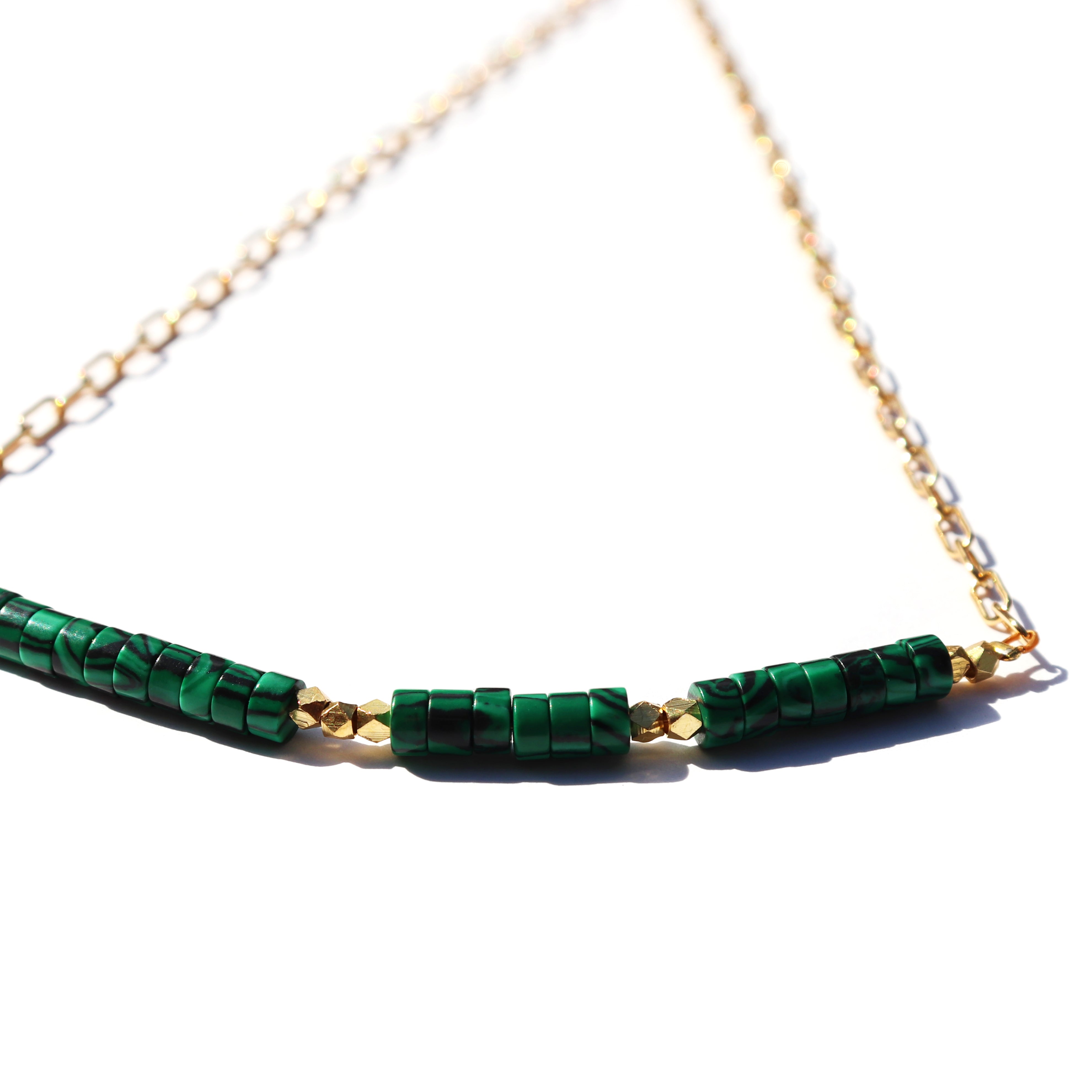 New! Malachite   High Line   Necklace