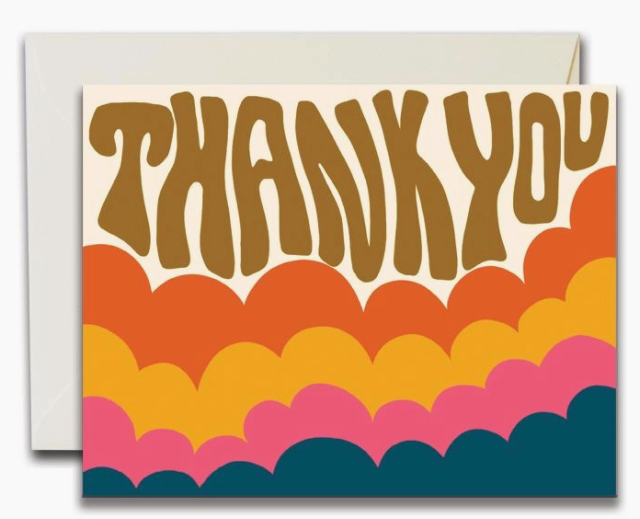 Thank You Clouds   Note Card   The Rainbow Vision