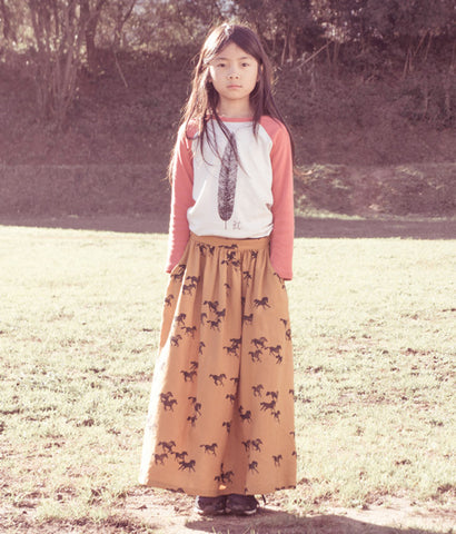 Bobo Choses Feather Raglan, Bobo Choses Long Skirt Horses