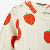 Strawberries Long Sleeve Bodysuit Off White