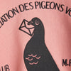 Pigeon Embroidered Sweatshirt Pink