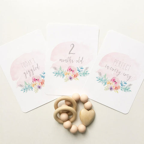 Beautiful baby milestone cards