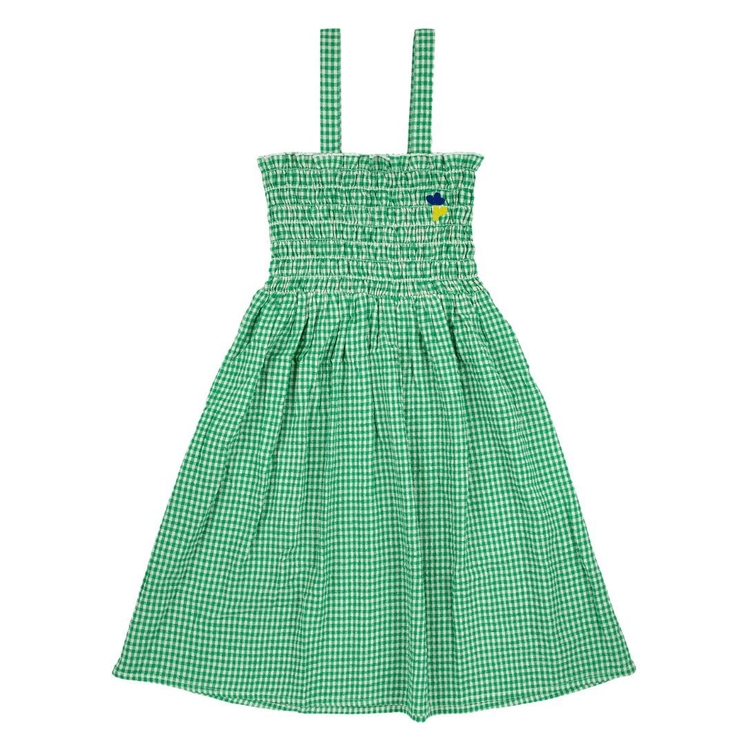 Green Vichy Strap Dress
