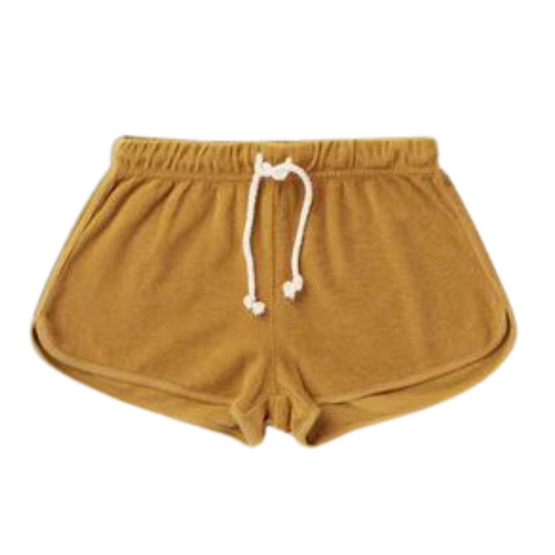 Rylee and Cru Terry Track Short Gold | rundreisetipps