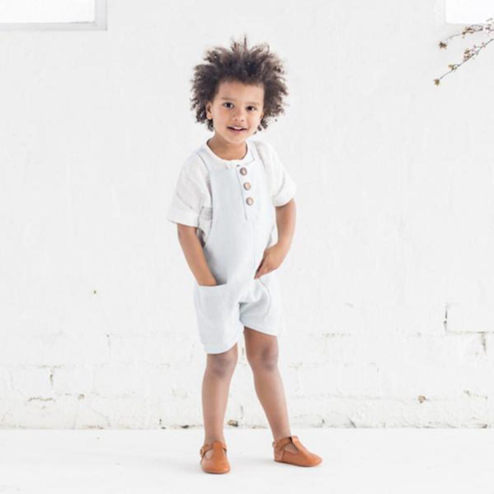 Lupine & Luna Elroy Shortalls / Romper - Ice Blue - lincolnstreetwatsonville Cool Kids Clothes Byron Bay