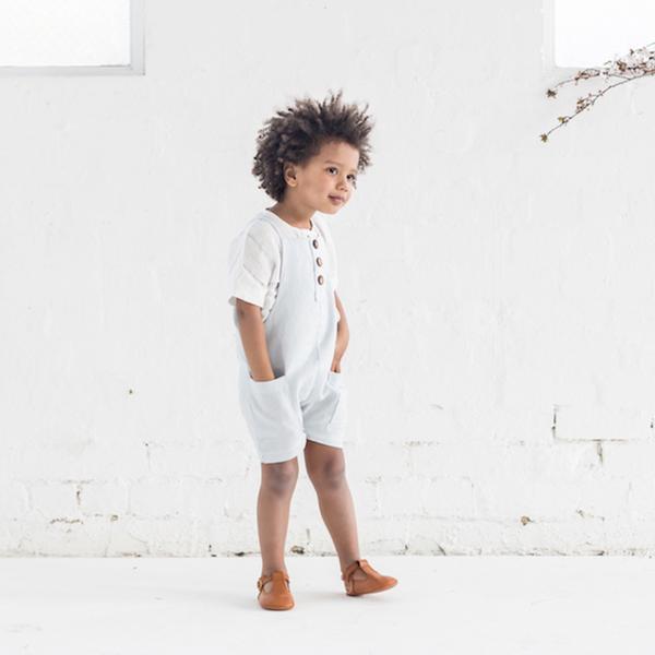 Lupine & Luna Elroy Shortalls / Romper - Ice Blue - lincolnstreetwatsonville Cool Kids Clothes Byron Bay