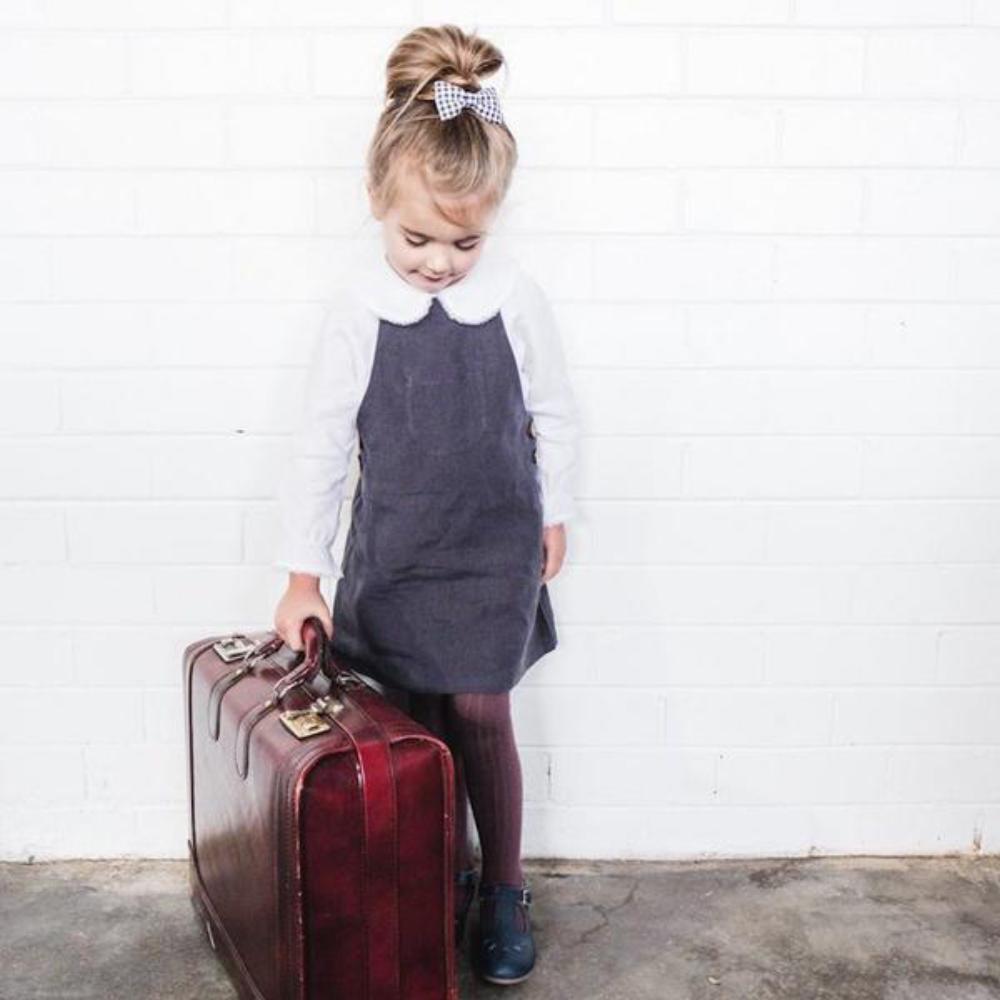 Lupine & Luna Clover Pinafore - Navy Dresses | Skirts - lincolnstreetwatsonville Cool Kids Clothes