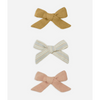 Bow W. Clip Set Blush, Sky Stripe, Ocre