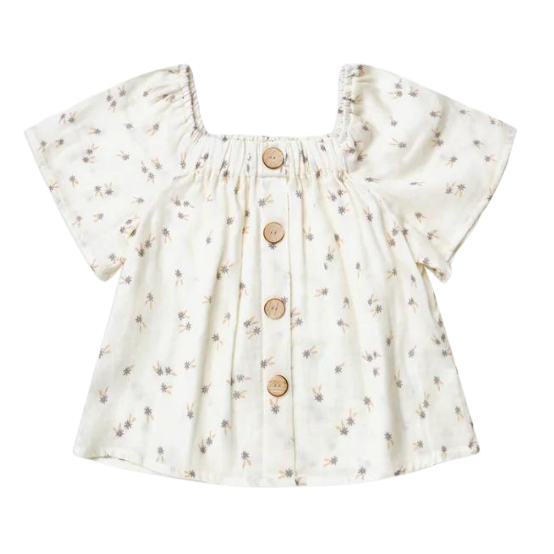 Rylee and Cru Leah Top Blue Daisy | lincolnstreetwatsonville