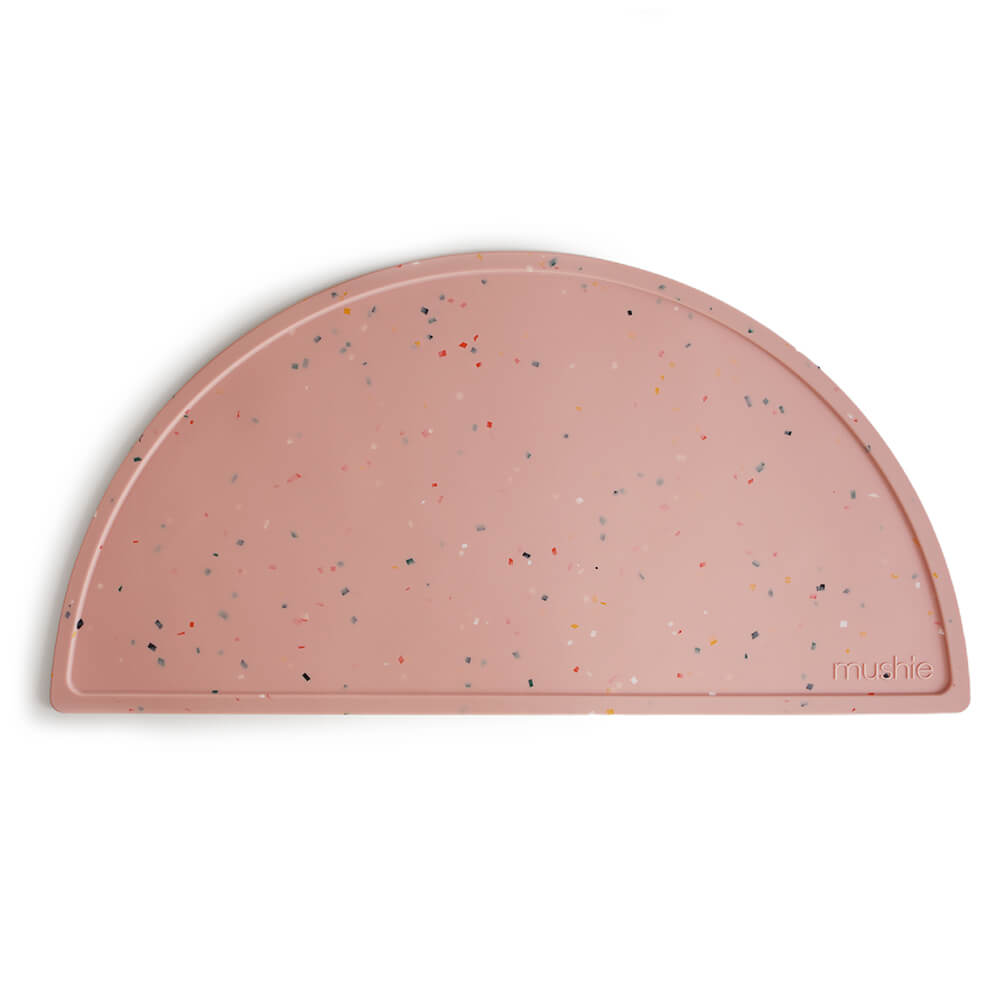 Mushie Silicone Place Mat Pink Confetti | suiteyosemite