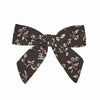 Girls Bow Dark Floral