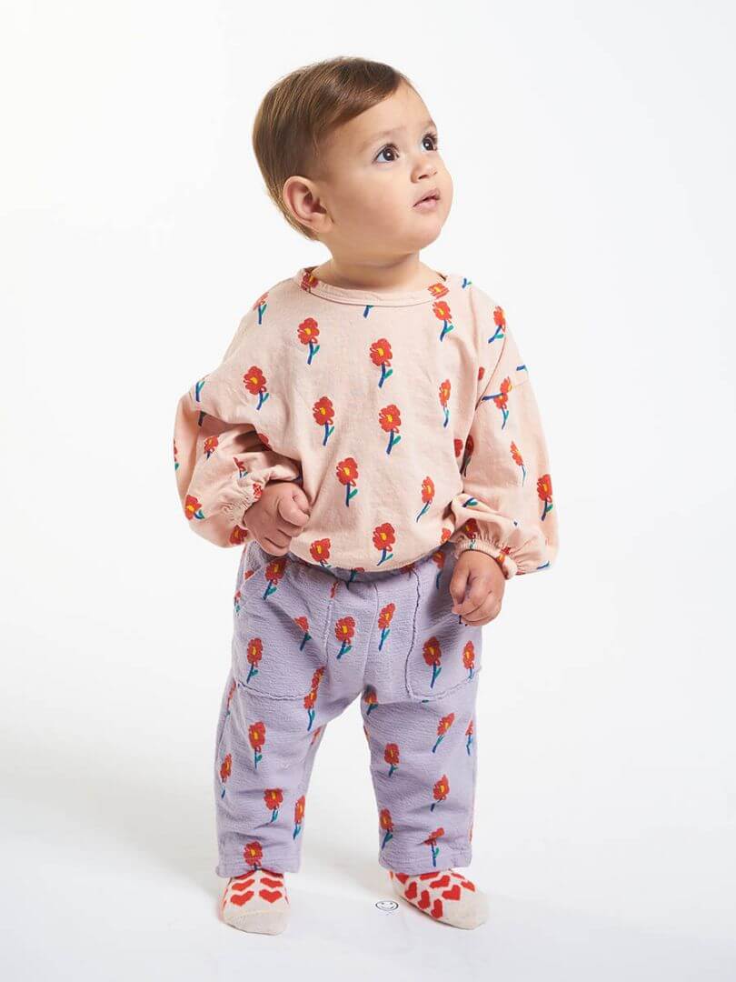 Bobo Choses Flowers All Over jogging pants | lincolnstreetwatsonville