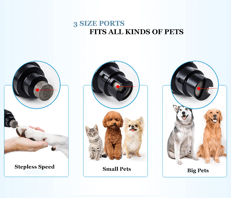 Dog nail grinder Pet Cat Dog Nail Grinder Ultra Quiet Cordless Portable Paw Grooming details