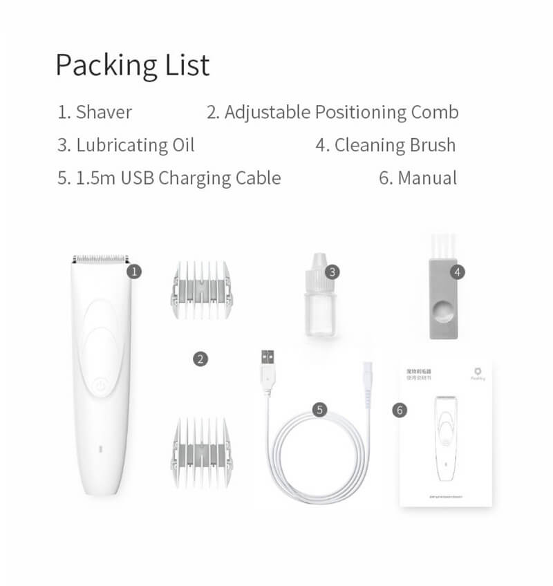 pawppy pet shaver package