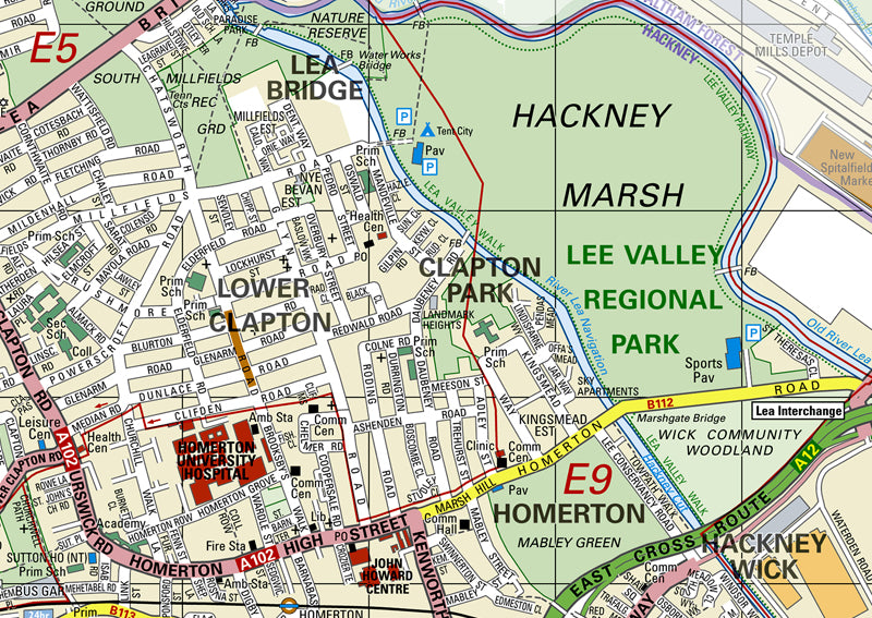 Hackney London Borough Map | I Love Maps
