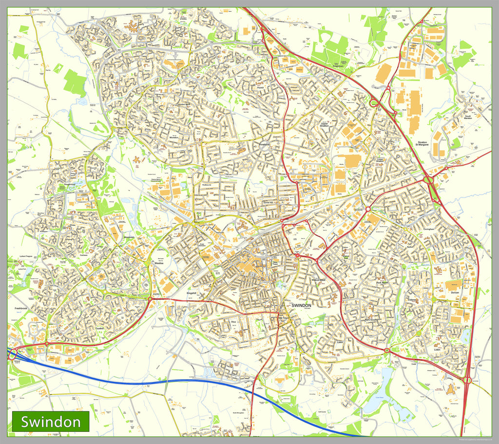 Swindon Maps Street Maps