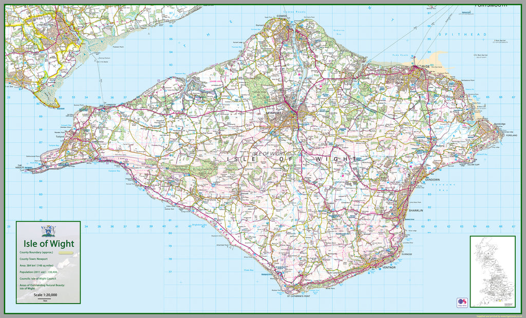 Isle Of Wight County Map I Love Maps