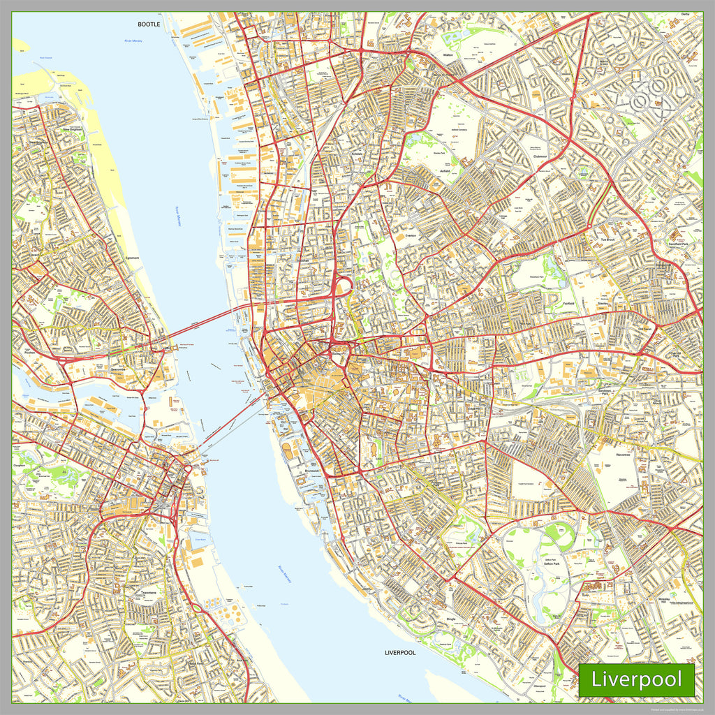 Liverpool City Centre Street Map | I Love Maps