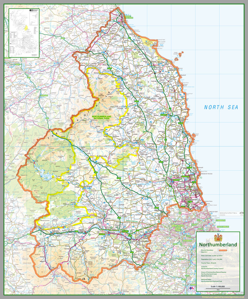 Northumberland County Map I Love Maps   1 654a2569 957a 41f7 94b4 61f13181e98a 1024x1024 