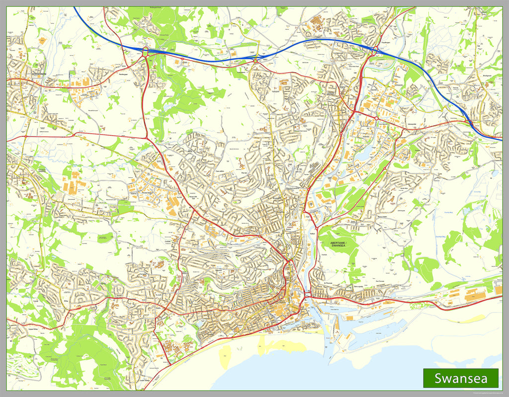 Swansea Street Map I Love Maps   1 6b562154 0ecd 419a B0aa Bbbe2289f47f 1024x1024 