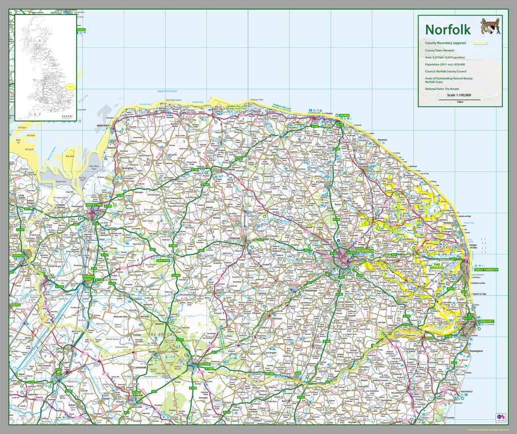 Norfolk County Map I Love Maps