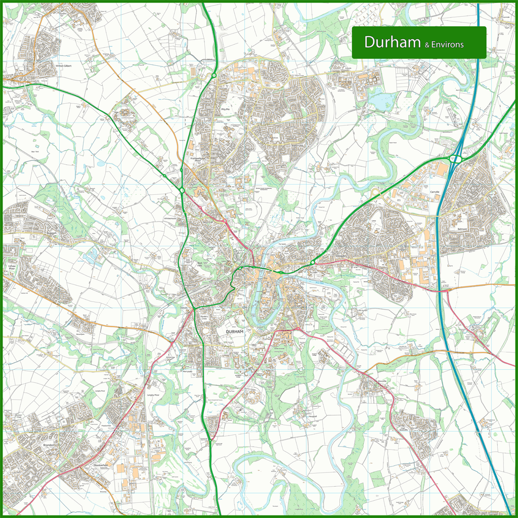 Durham  Street Map  I Love Maps 