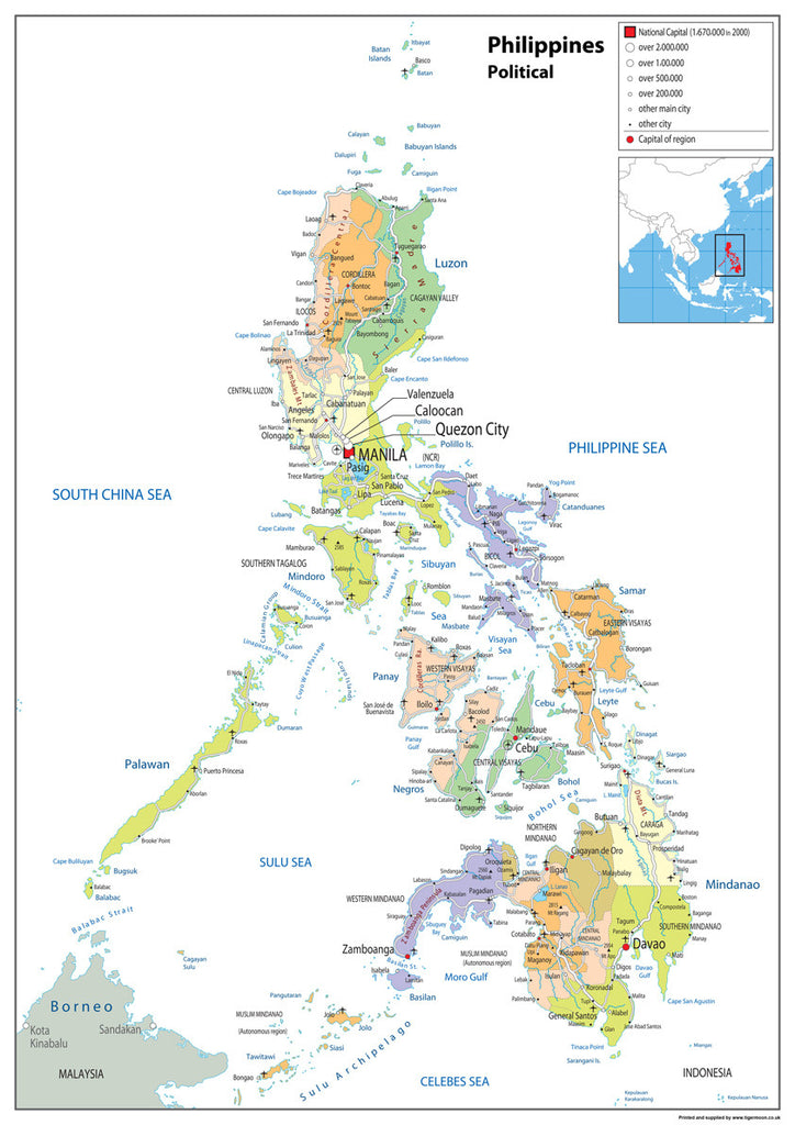 Philippines Political Map | I Love Maps