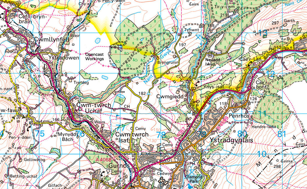 brecon beacons tourist map