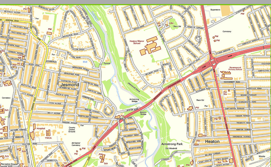 Newcastle City Centre Street Map I Love Maps   4 3bdac5f1 B3ab 4381 A634 F71edd5453c9 1024x1024 