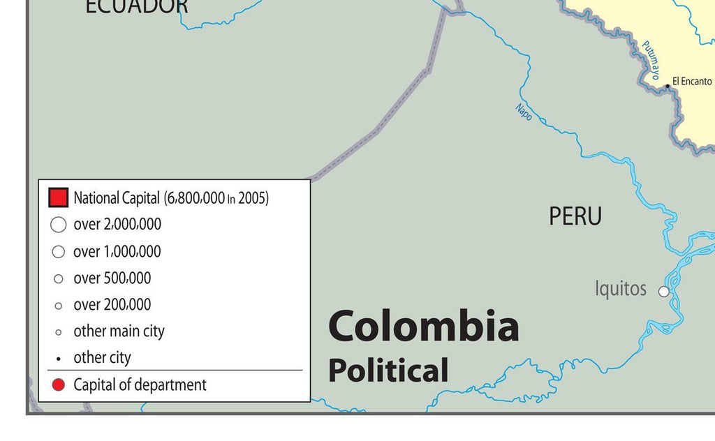 Colombia Political Map I Love Maps