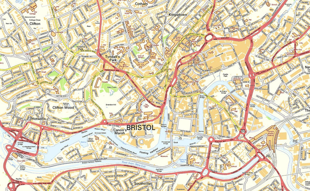Bristol Street Map Printable