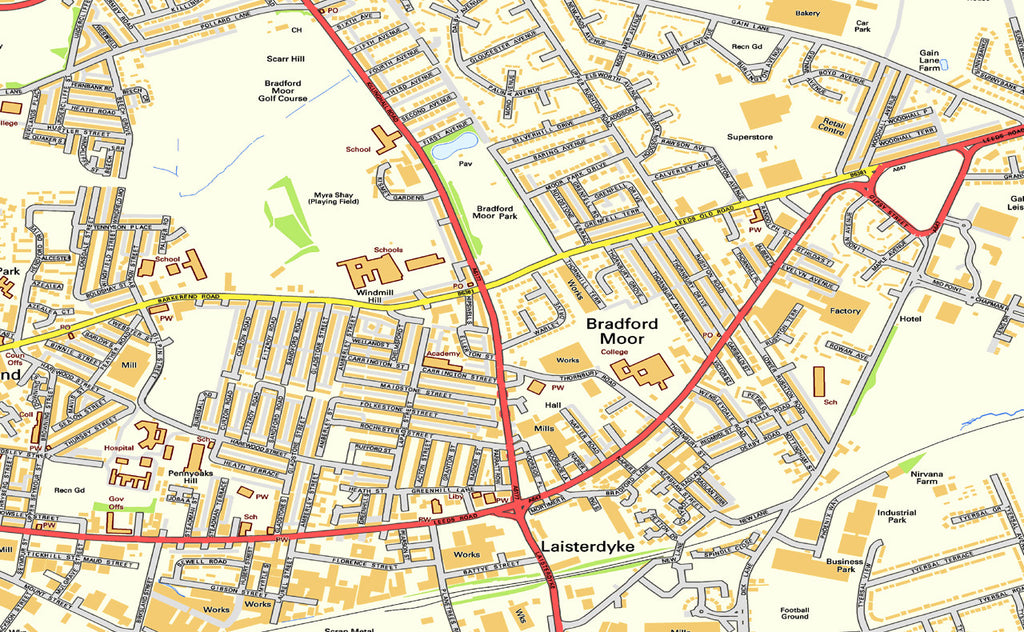 Bradford Street Map | I Love Maps