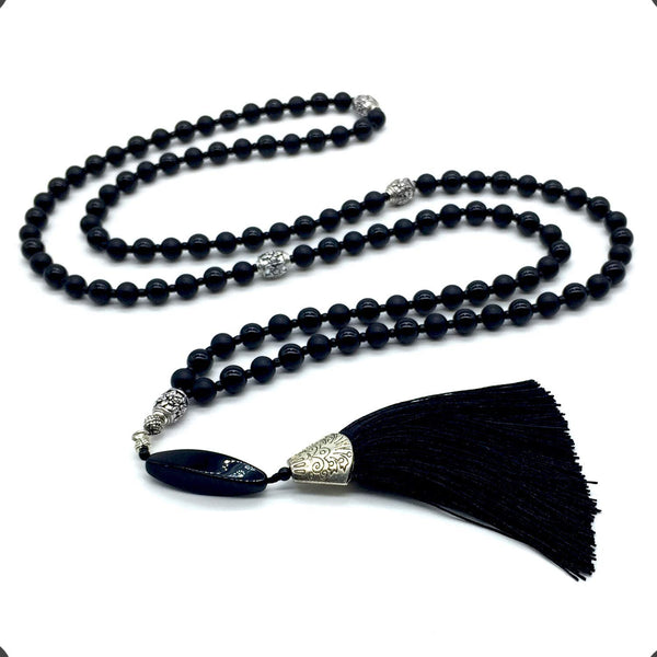 Mala Bead Necklace: Chakra Meditation Rosary For Yoga, Yoga For Men And  Women. 108 Pendant, Black Onyx, 8mm. From Spbjys, $14.39