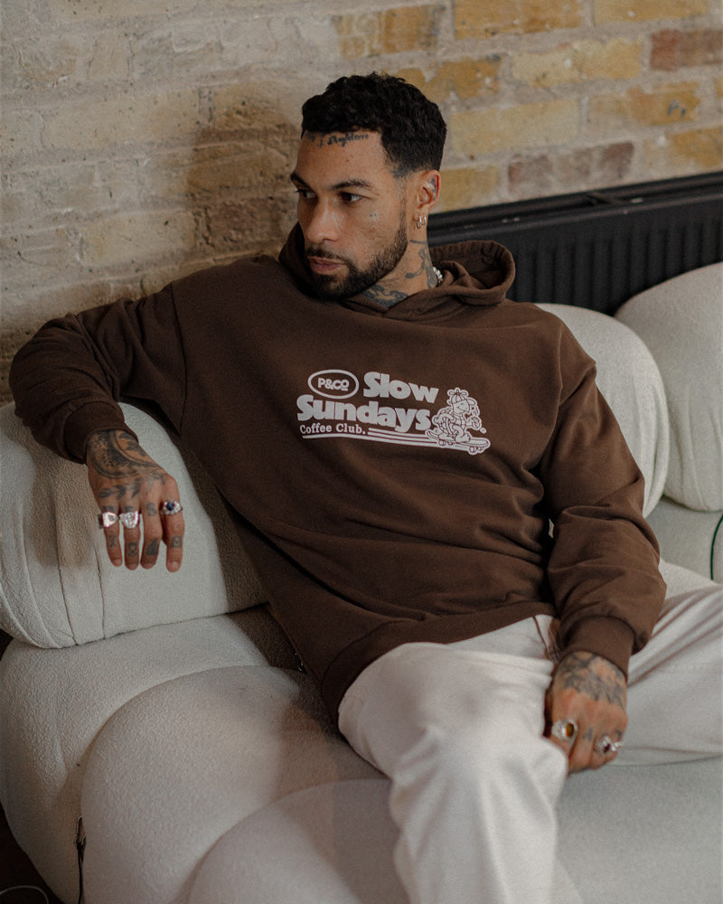 Slow Sundays Hoodie - Brown