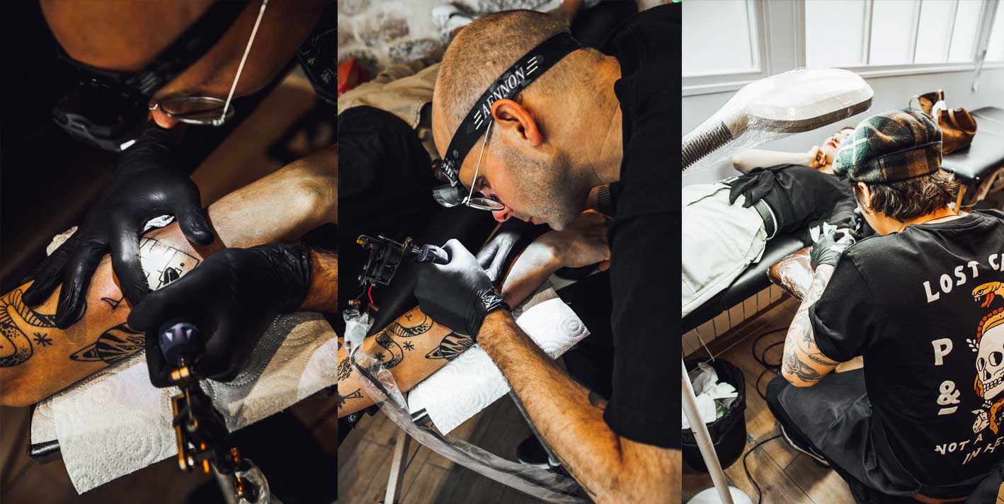 Provision & Co (P&Co) - Les Maux Bleus Tattoo Studio lost cause flash tattoo tour