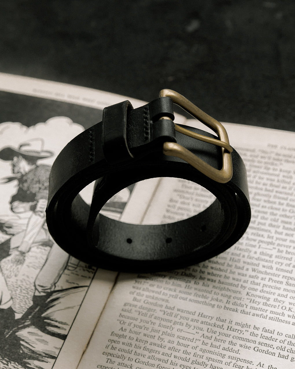 Type 01. Leather Belt - Black