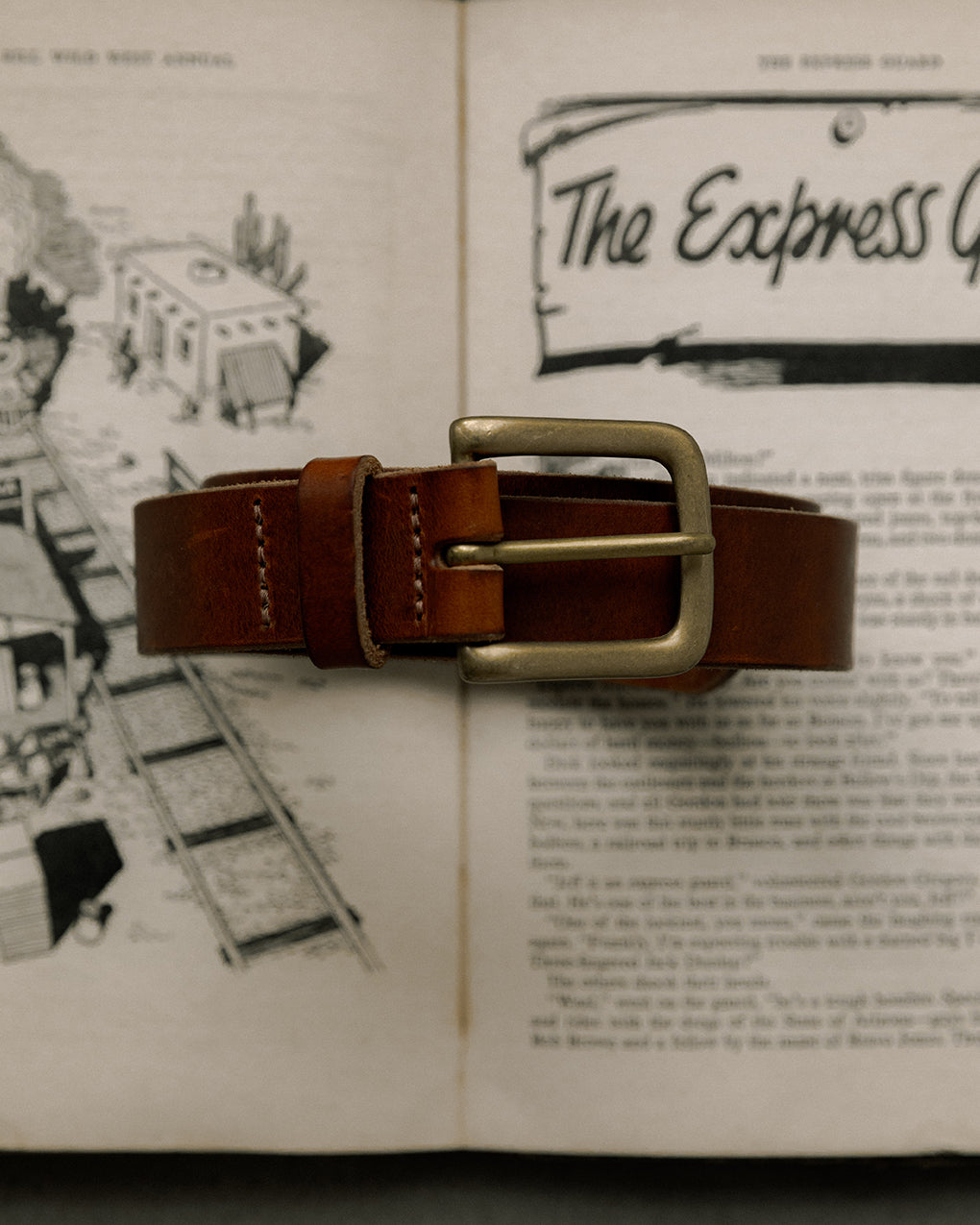 Type 01. Leather Belt - Rust Brown