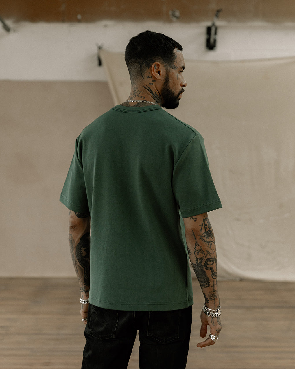 Crafted Heavyweight T-Shirt - Forest Green