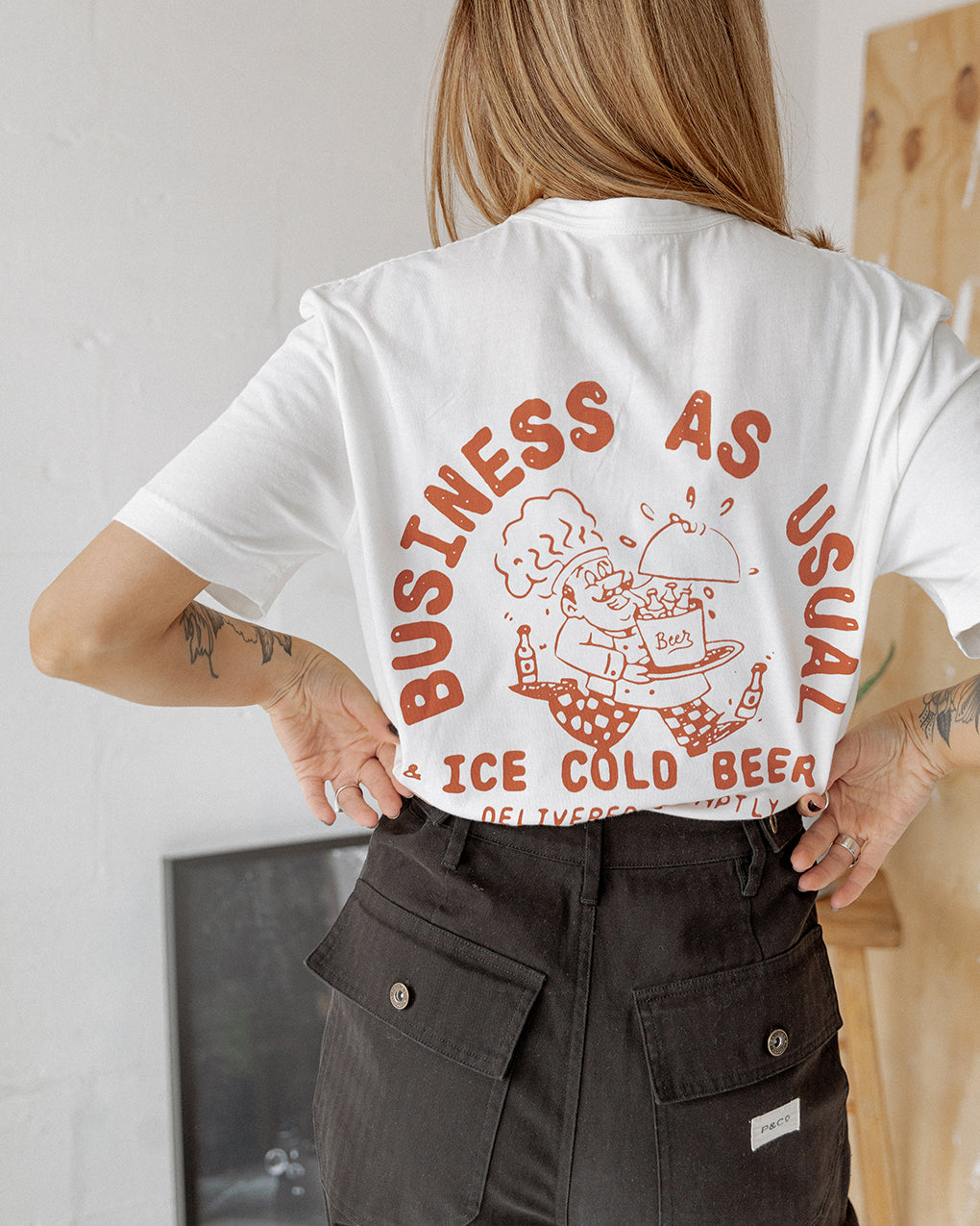 Business as Usual T-Shirt - Off White