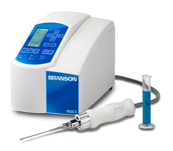 Branson ultrasonic single-frequency homogenizer.