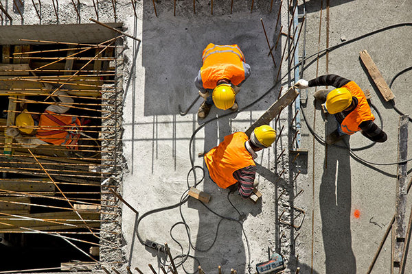 Construction Workers At Height